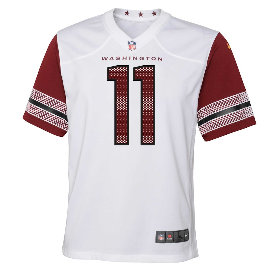 Carson Wentz 11 Washington Commanders Youth Game Stitched Jersey – White
