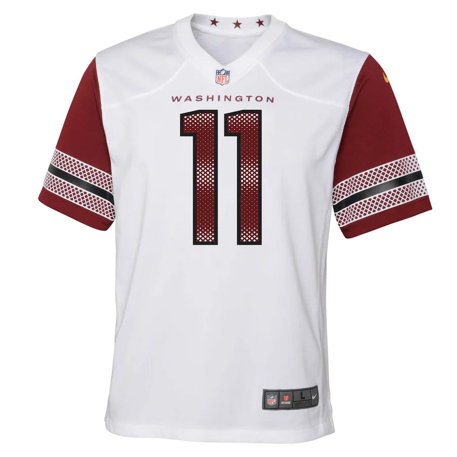 Carson Wentz 11 Washington Commanders Youth Game Stitched Jersey – White
