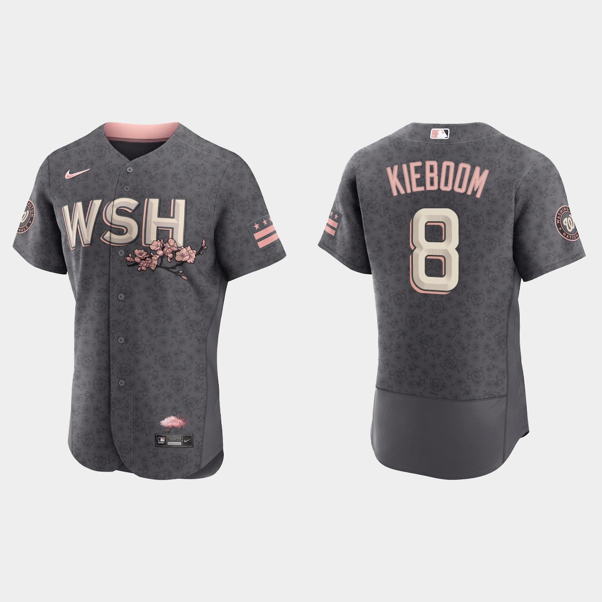 Carter Kieboom Washington Nationals 2022 City Connect Jersey – Gray
