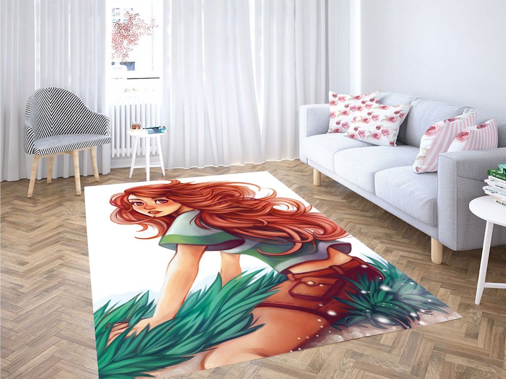 Cartoon Chihiro Riding Sen Living Room Modern Carpet Rectangle Rug