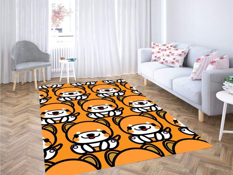 Cartoon Dog Carpet Rectangle Rug