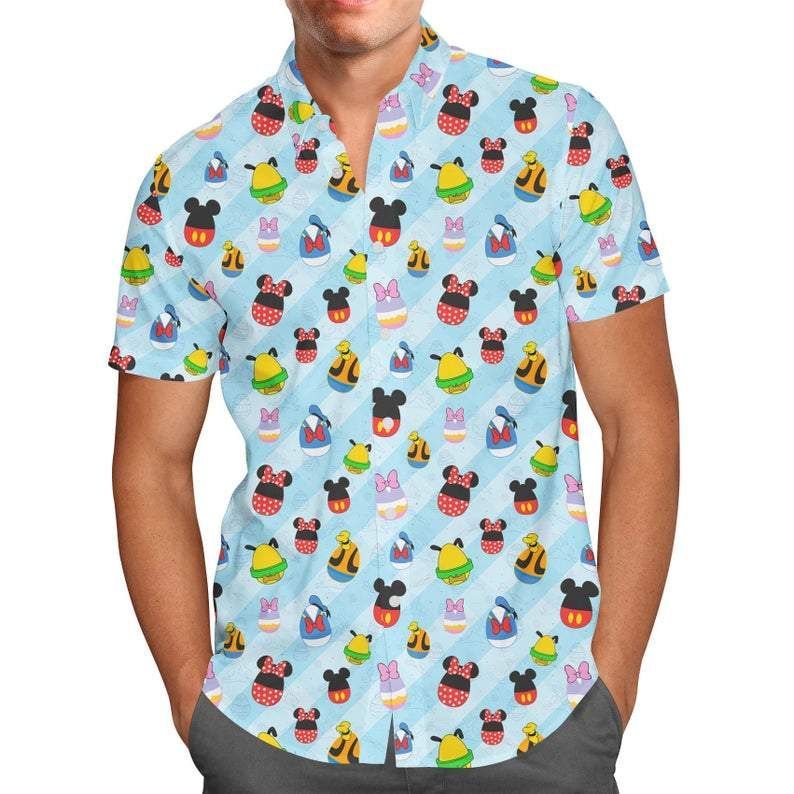 Cartoon Friends Easter Eggs Sweet Hawaiian Shirts V