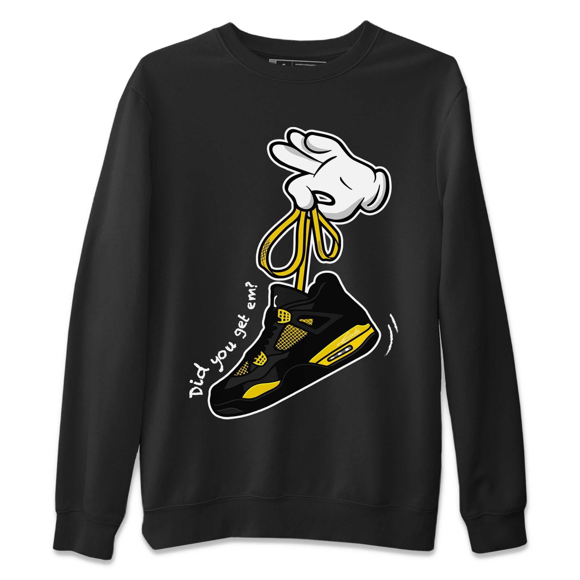 Cartoon Hands Unisex Sweater – Air Jordan 4 Thunder, Sneakers Matching Sweater
