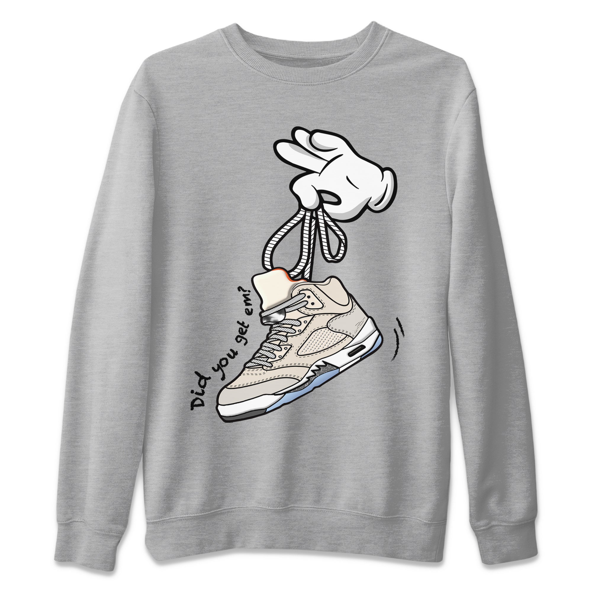 Cartoon Hands Unisex Sweater – Air Jordan 5 Craft, Sneakers Matching Sweater