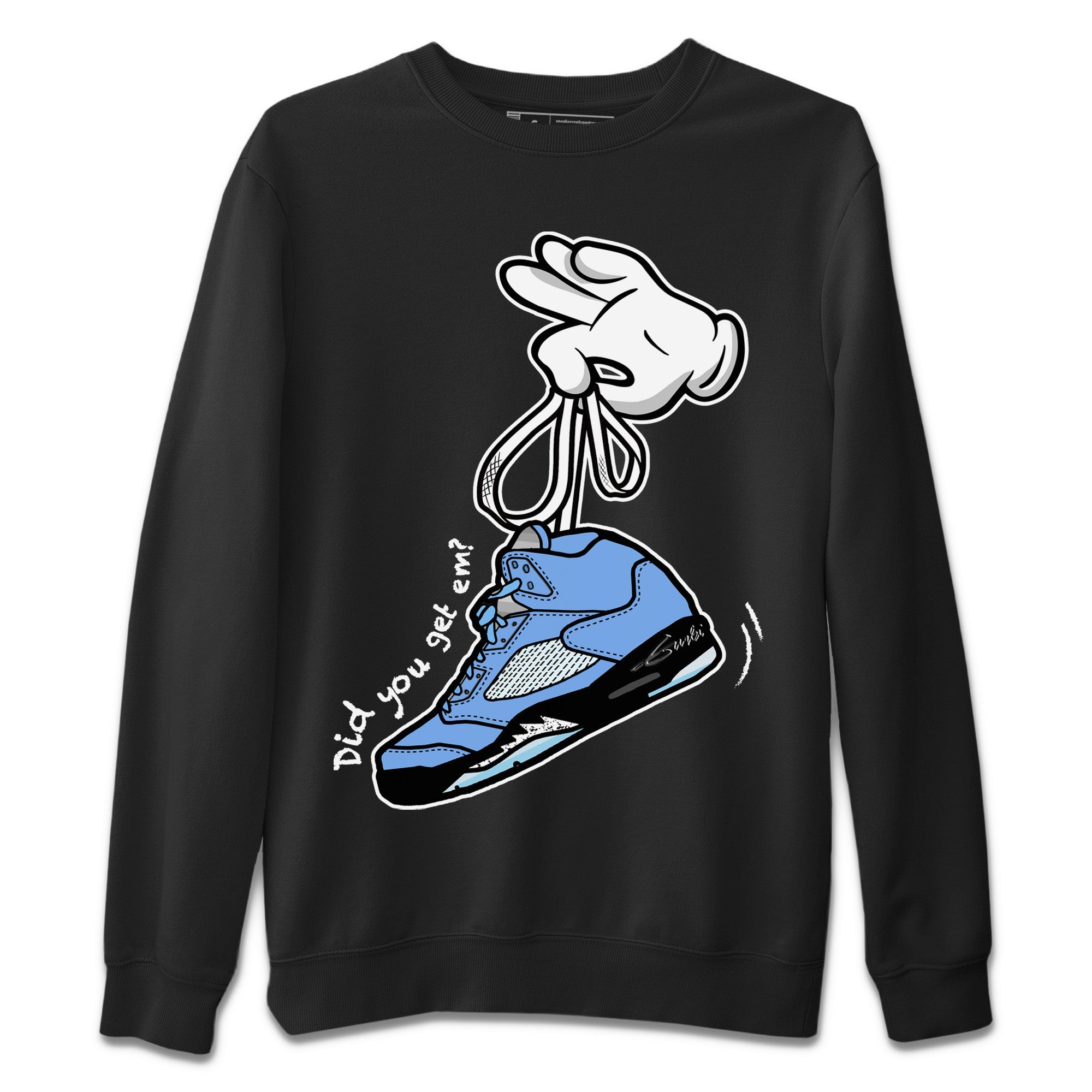 Cartoon Hands Unisex Sweater – Air Jordan 5 UNC, Sneakers Matching Sweater