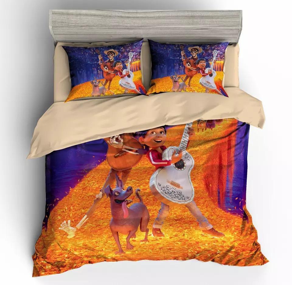 Cartoon Movie Coco For Kids 3D Customized Duvet Cover Bedding Set
