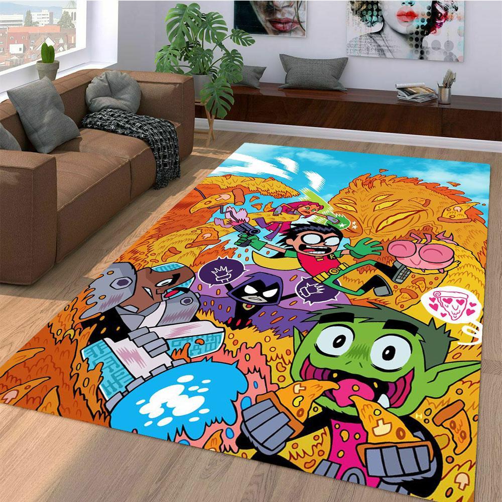 Cartoon Teen Titans Area Limited Edition Rectangle Rug
