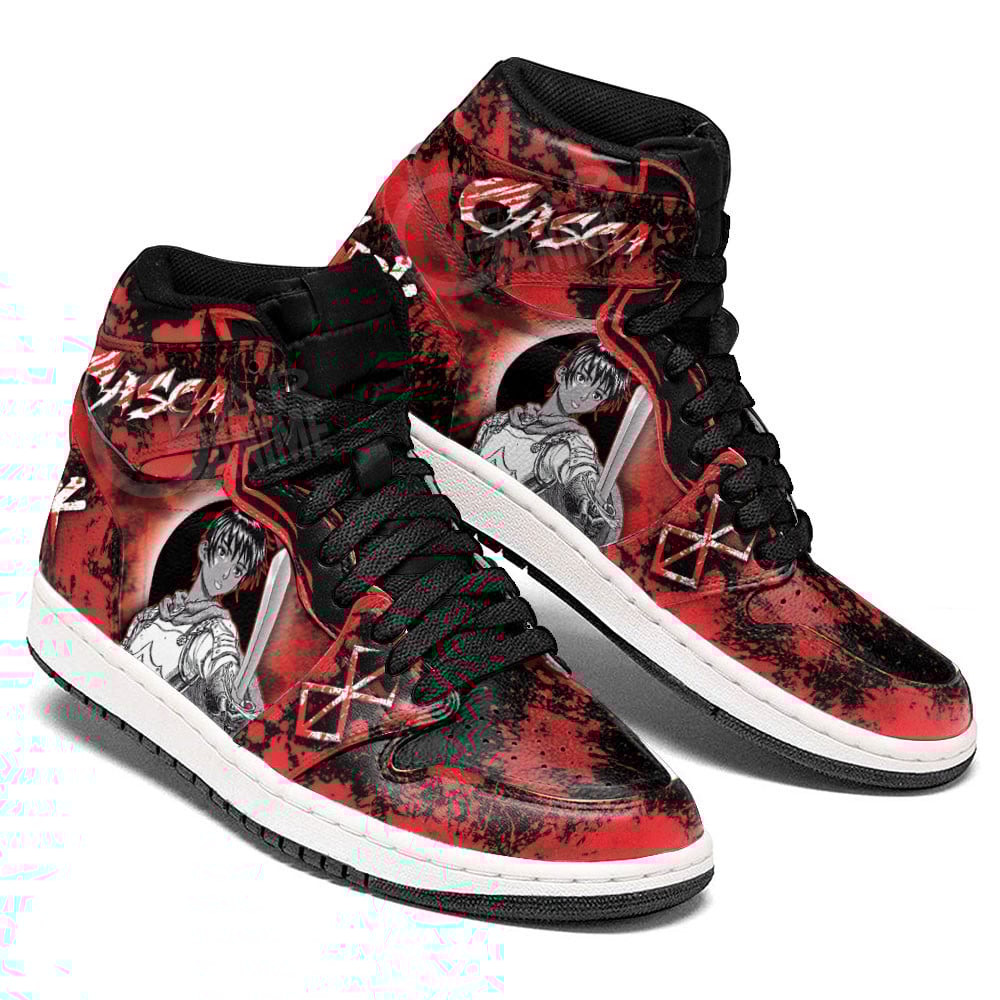 Casca JD1s Sneakers Berserk Anime Shoes, Air Jordan Hightop