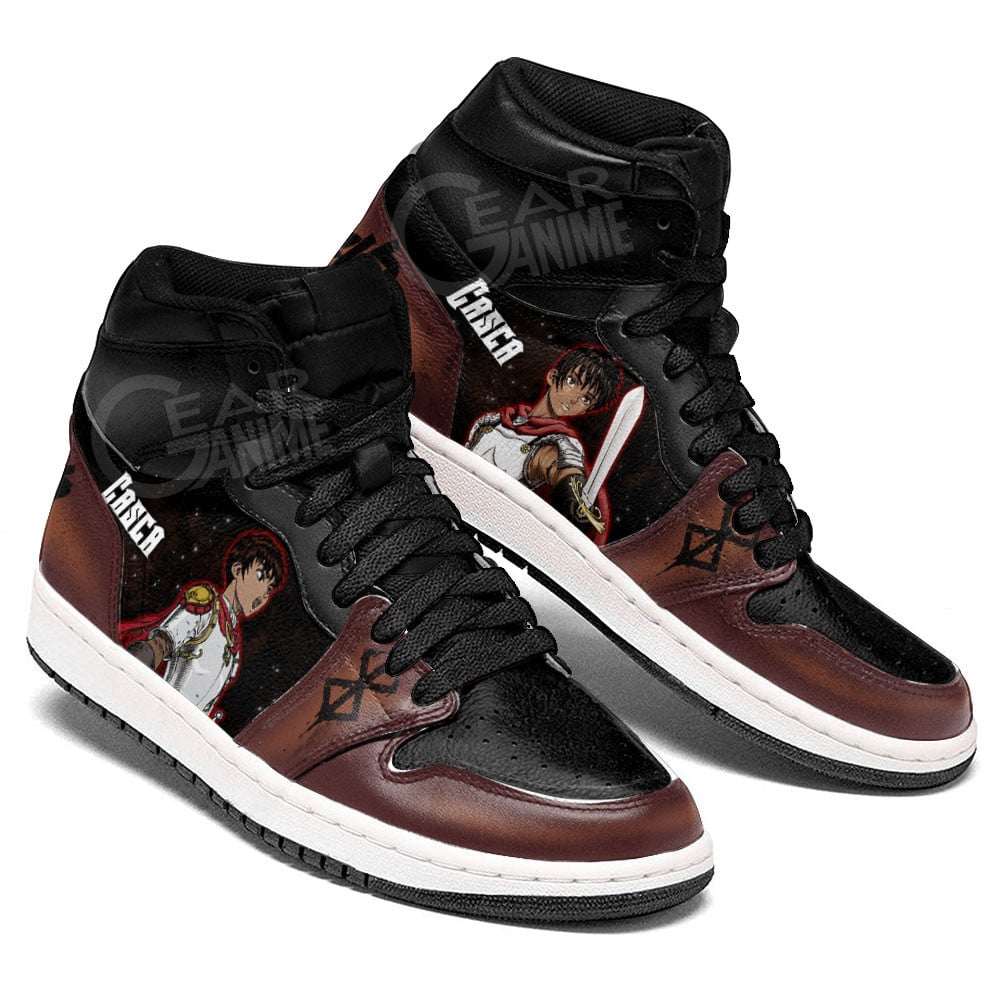 Casca JD1s Sneakers Berserk Anime Shoes For Fans, Air Jordan Hightop
