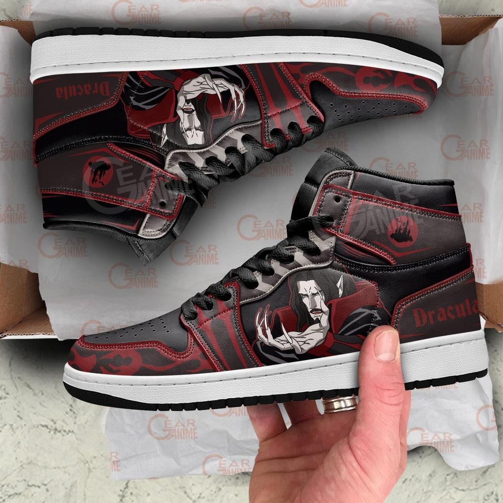 Castlevania Dracula JD1s Sneakers Anime Shoes, Air Jordan Hightop