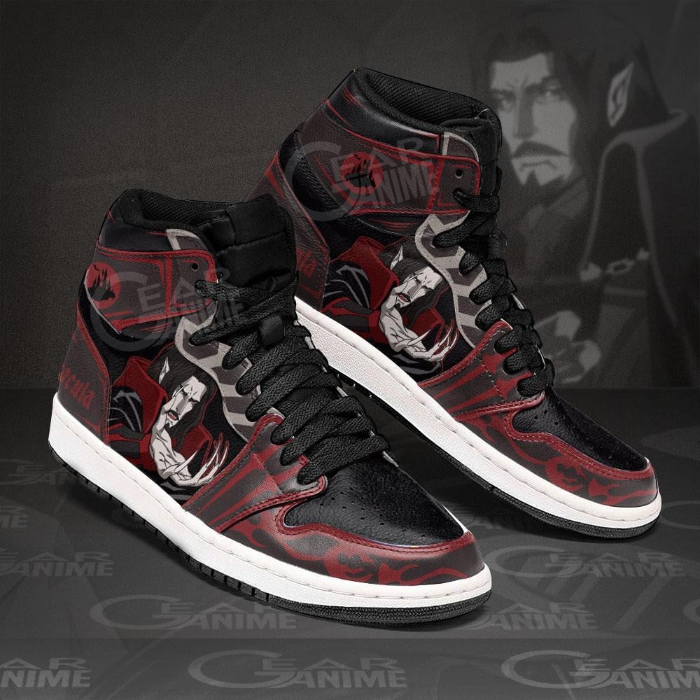 Castlevania Dracula JD1s Sneakers Anime Shoes, Air Jordan Hightop