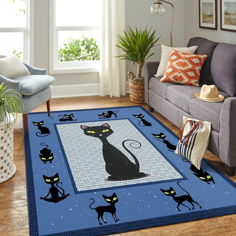 Cat Blue Mk Carpet Area Rectangle Rug