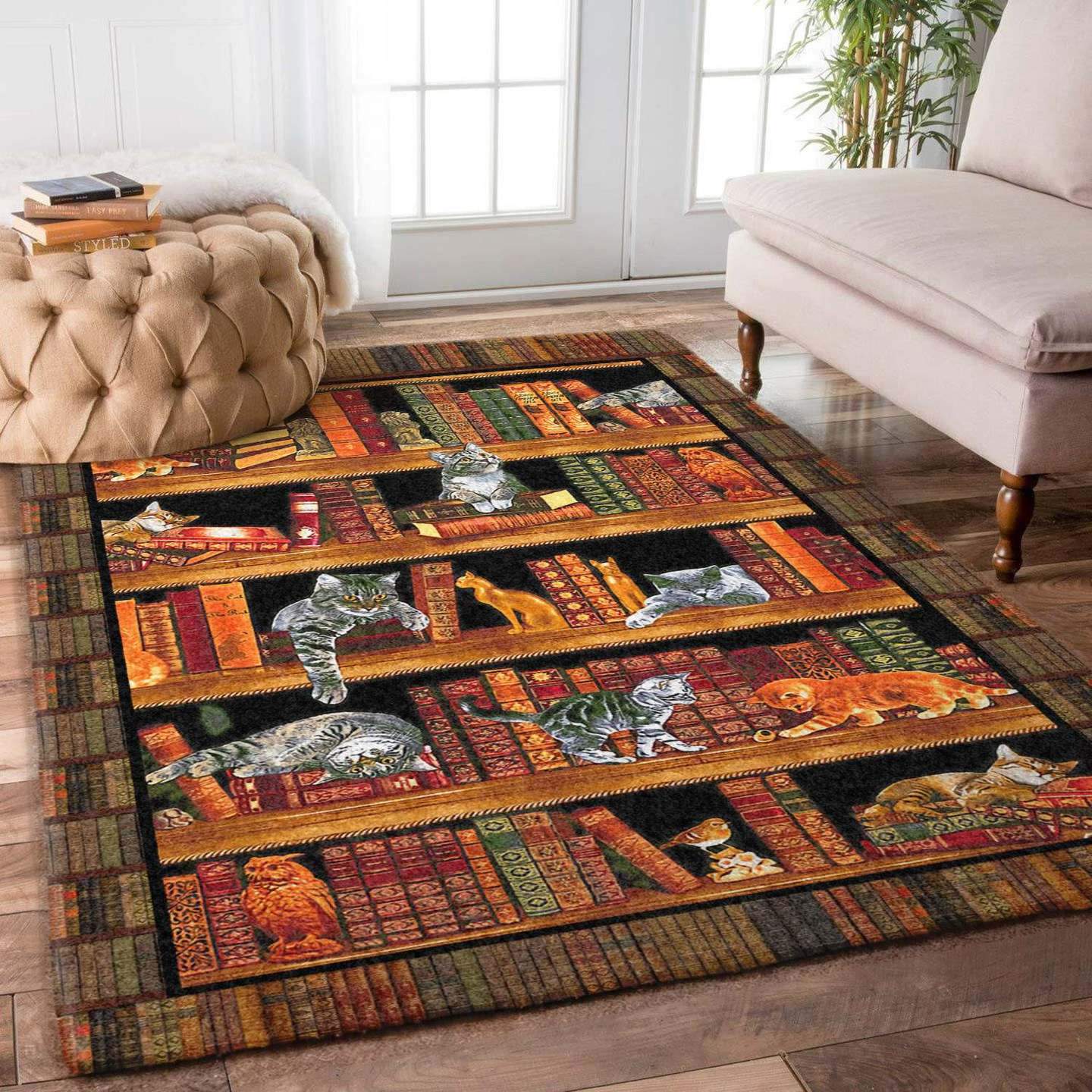 Cat Book Limited Edition Rectangle Rug