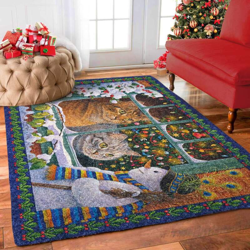 Cat Christmas Limited Edition Rectangle Rug