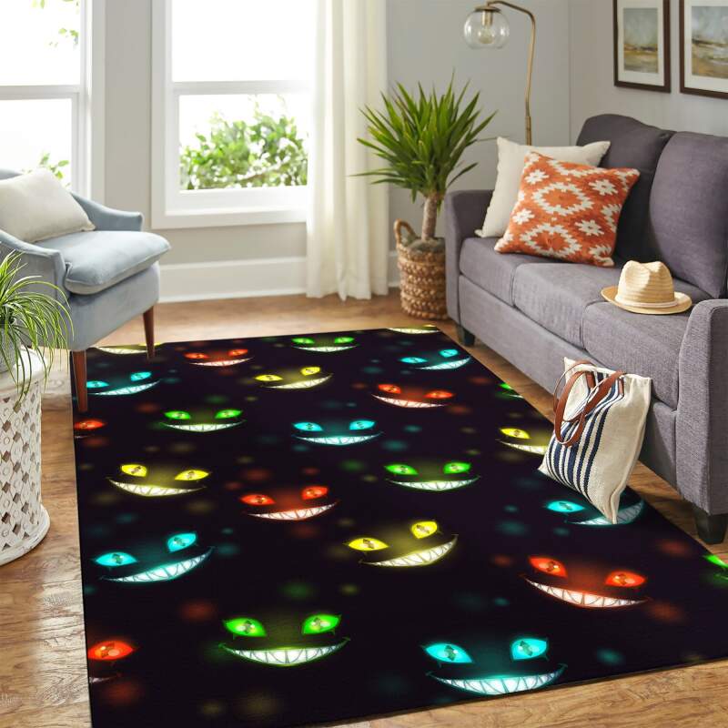 Cat Creepy Face Carpet Rectangle Rug