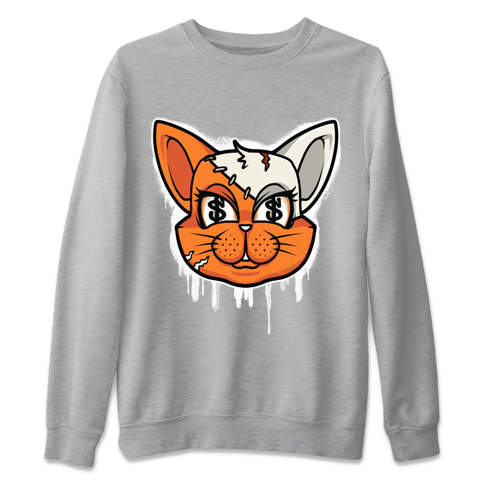 Cat Face Unisex Sweater – Air Jordan 1 Starfish, Sneakers Matching Sweater