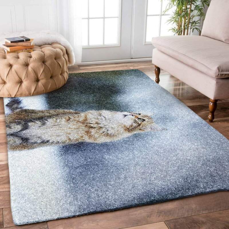 Cat Fluffy Limited Edition Rectangle Rug