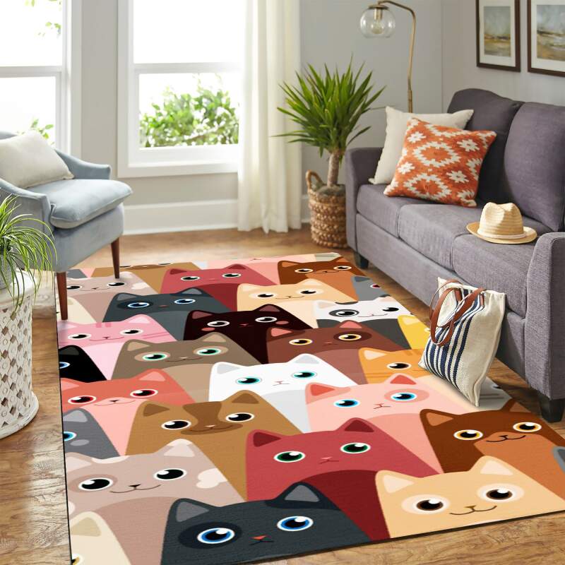 Cat Funny Carpet Rectangle Rug