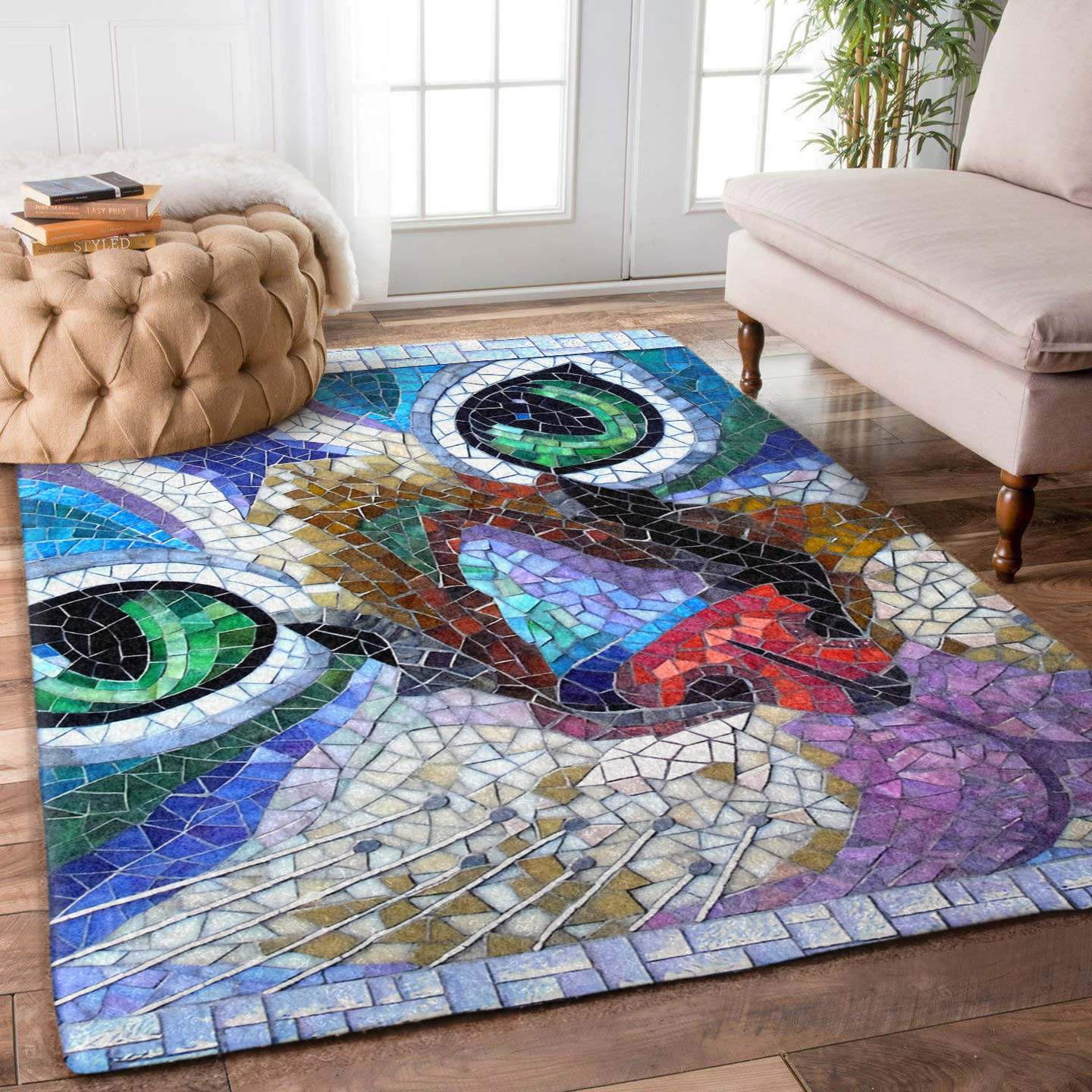 Cat Mosaic Limited Edition Rectangle Rug