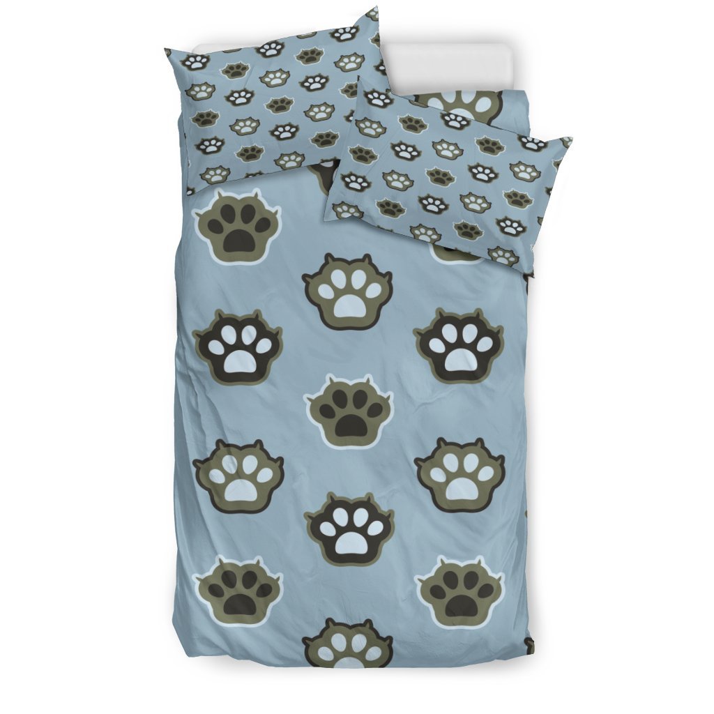 Cat Paw Print 3D Customized Duvet Cover Bedding Set
