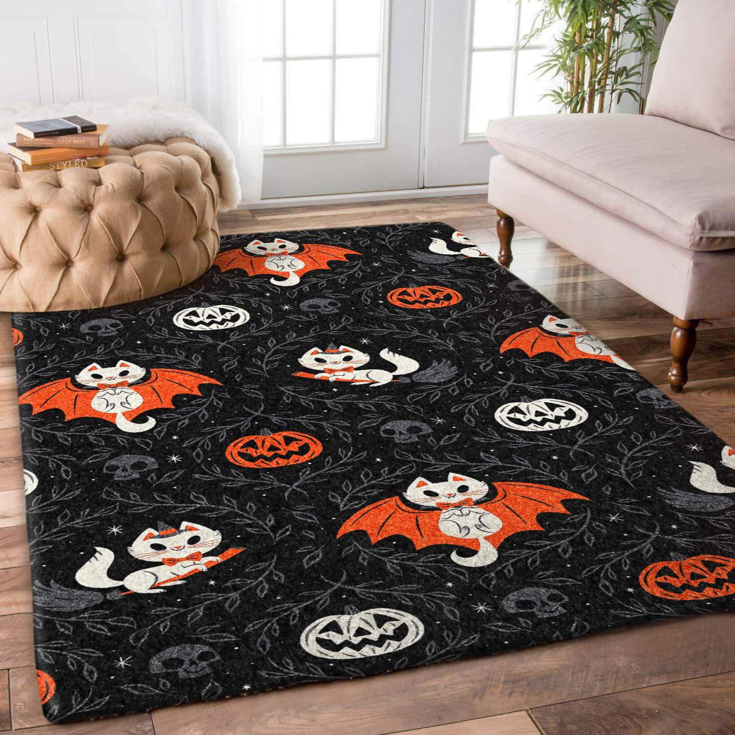 Cat Pumpkin Limited Edition Rectangle Rug