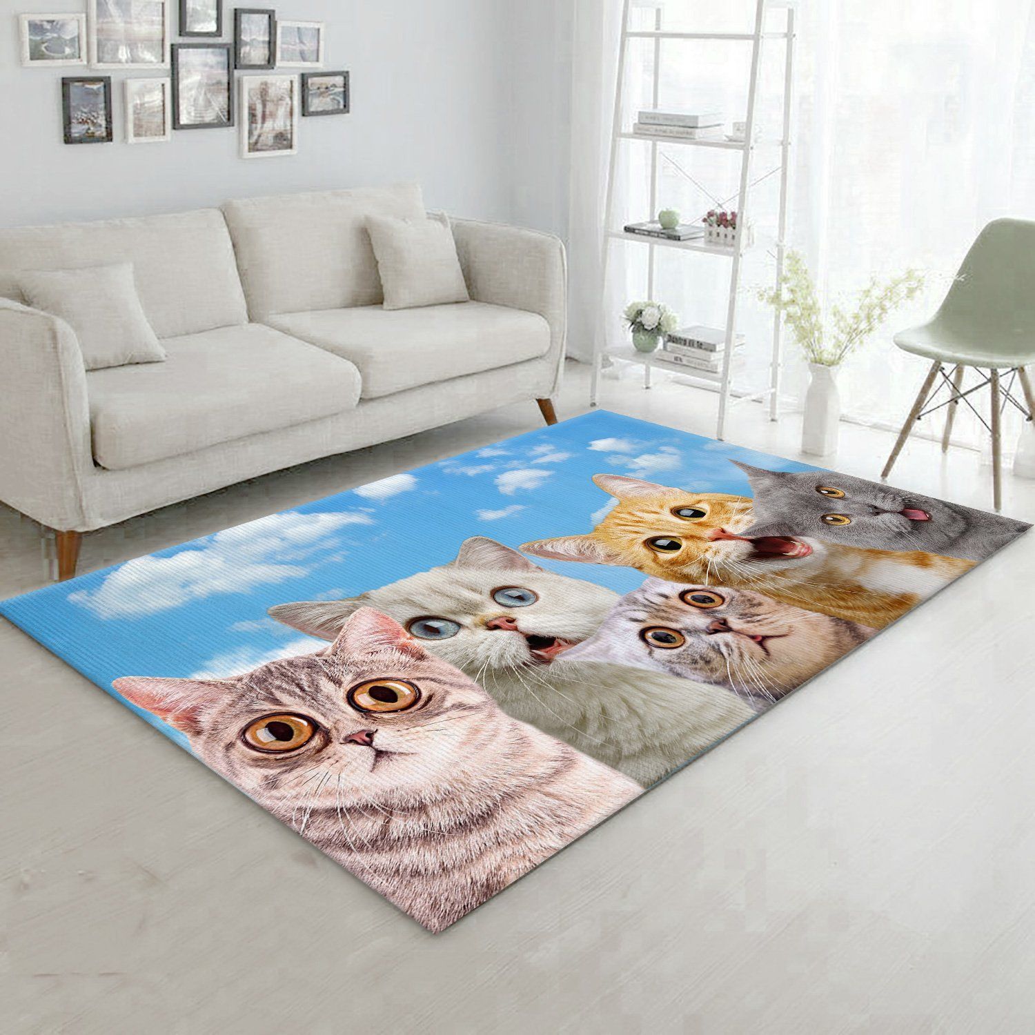 Cat Rectangle Rug – Custom Size And Printing