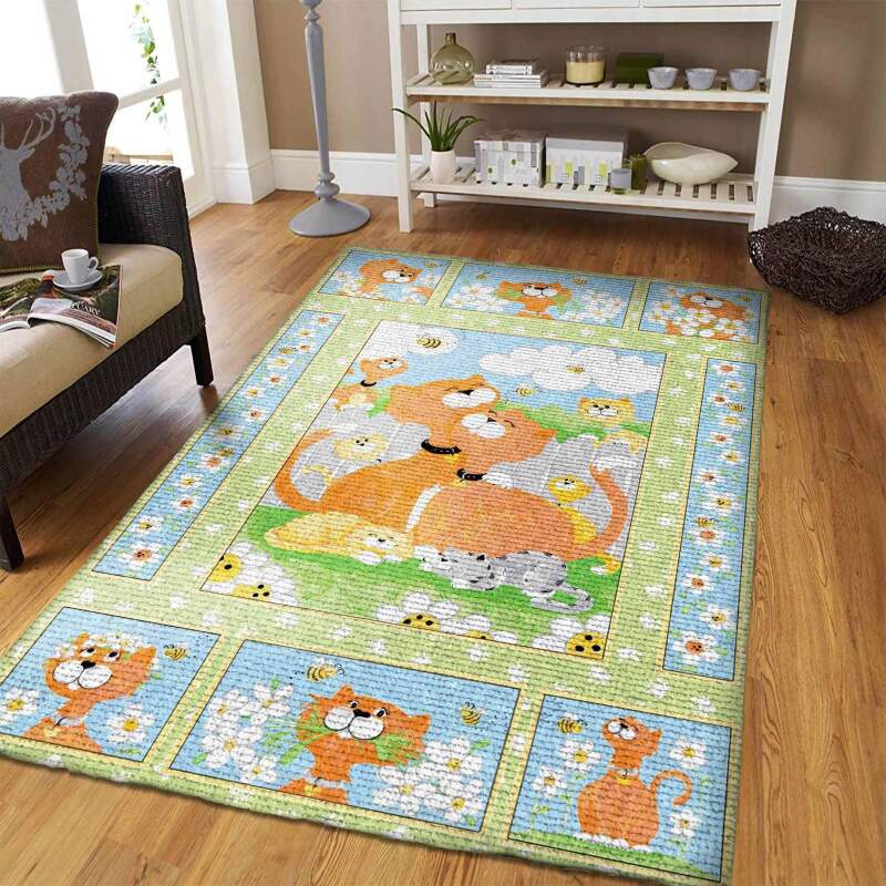 Cat Rectangle Rug