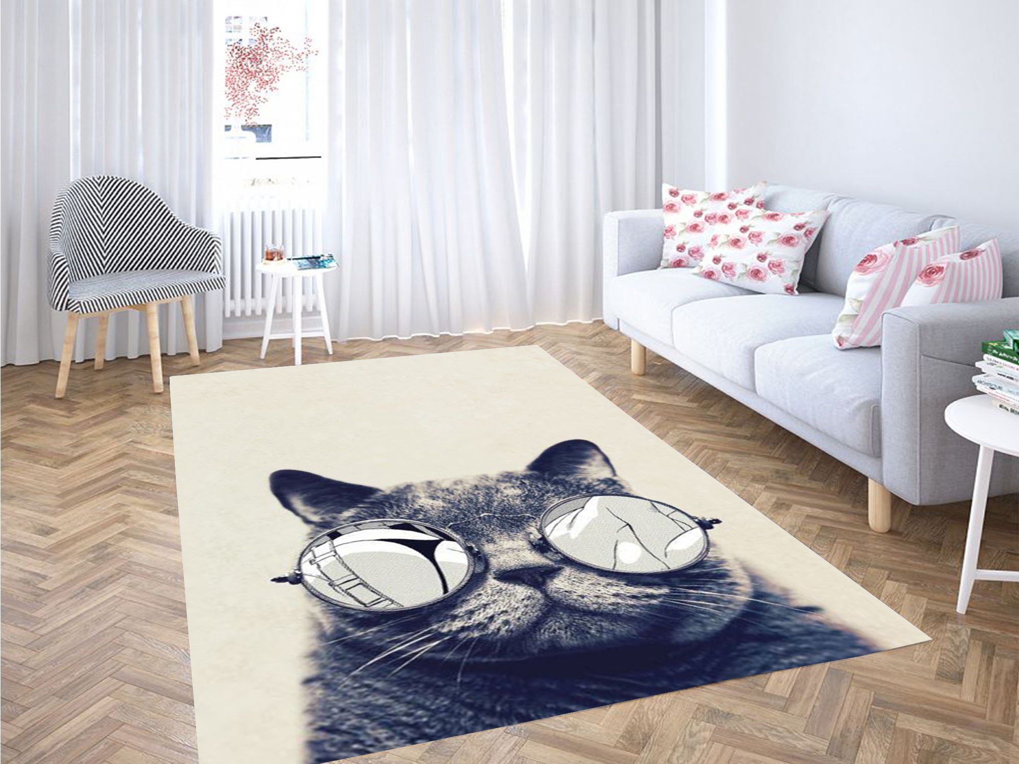 Cat Wallpaper Carpet Rectangle Rug