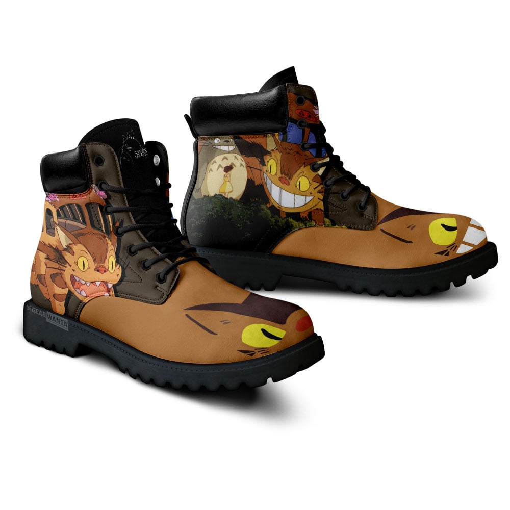 Catbus My Neighbor Totoro Boots Anime Custom Shoes