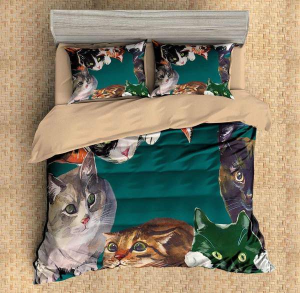 Cats 3D Customized Duvet Cover Bedding Set