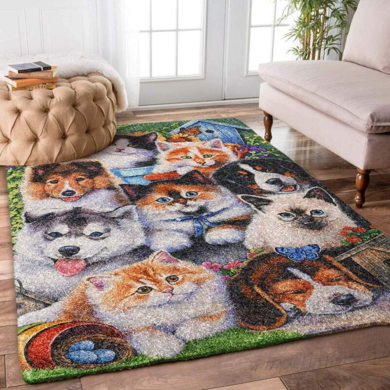 Cats And Dogs Limited Edition Rectangle Rug