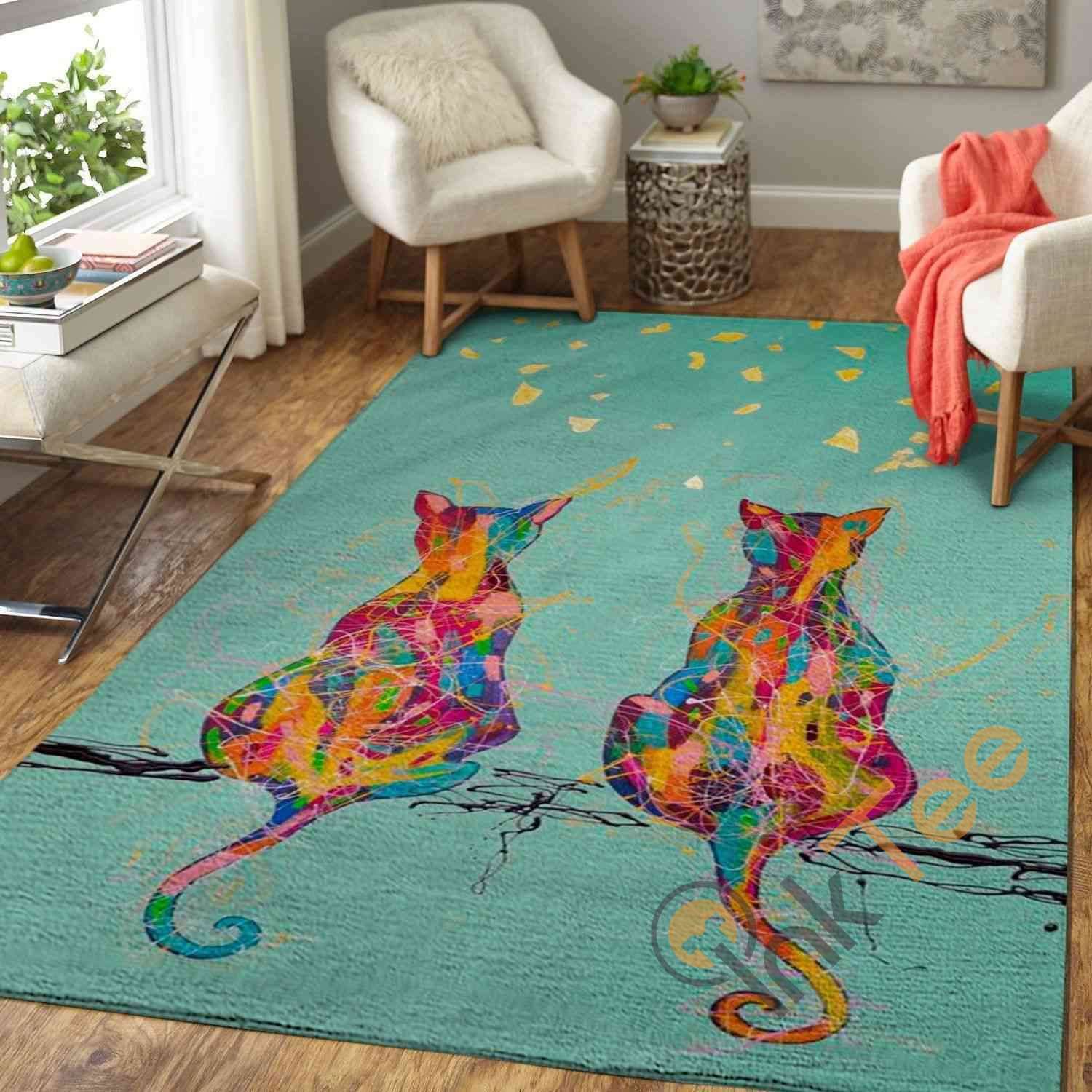 Cats Area Rectangle Rug