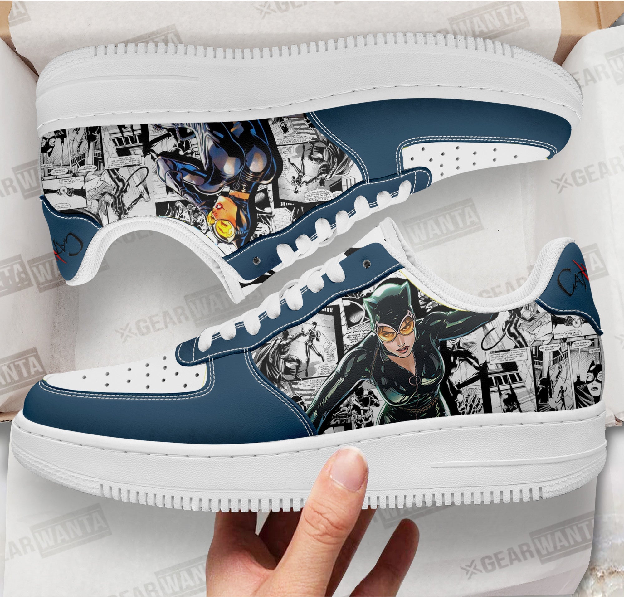 Catwoman Air Sneakers Custom Comic Shoes