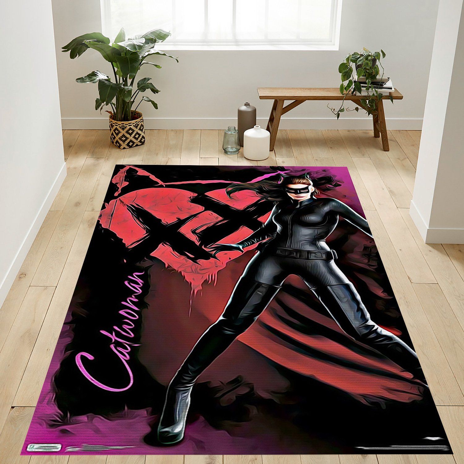 Catwoman Of The Dark Knight Rises Rectangle Rug – Custom Size And Printing