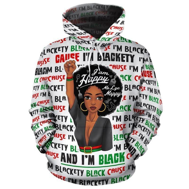 Cause I’M Blackety Black All Over Hoodie