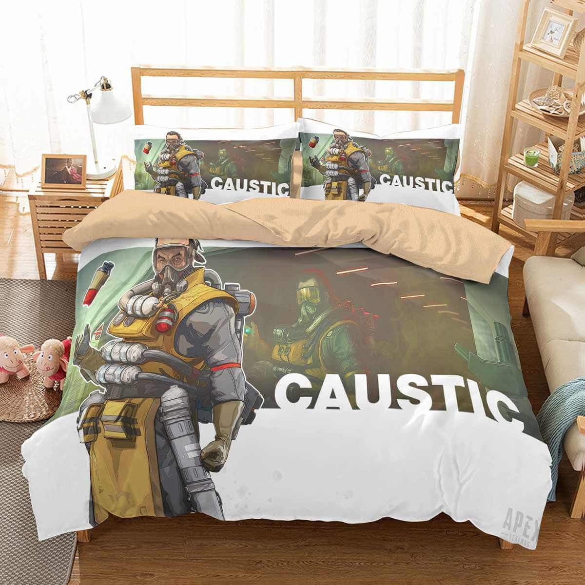 Caustic Apex Legends 3D Customized Duvet Cover Bedding Set