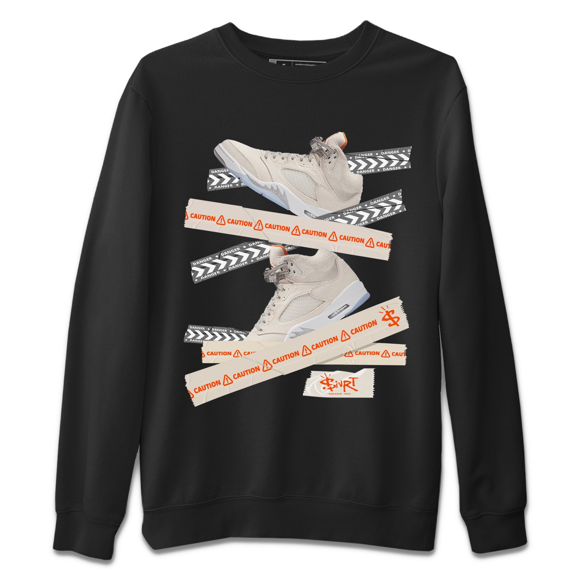 Caution Tape Unisex Sweater – Air Jordan 5 Craft, Sneakers Matching Sweater
