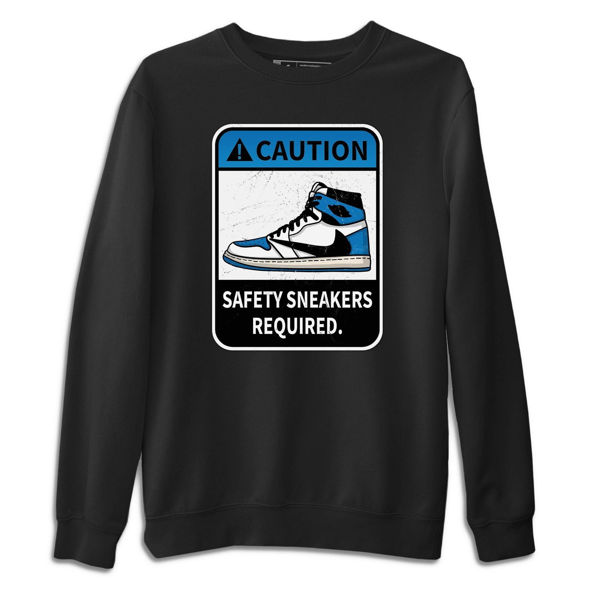 Caution Unisex Sweater – Air Jordan 1 Travis Scott Fragment, Sneakers Matching Sweater