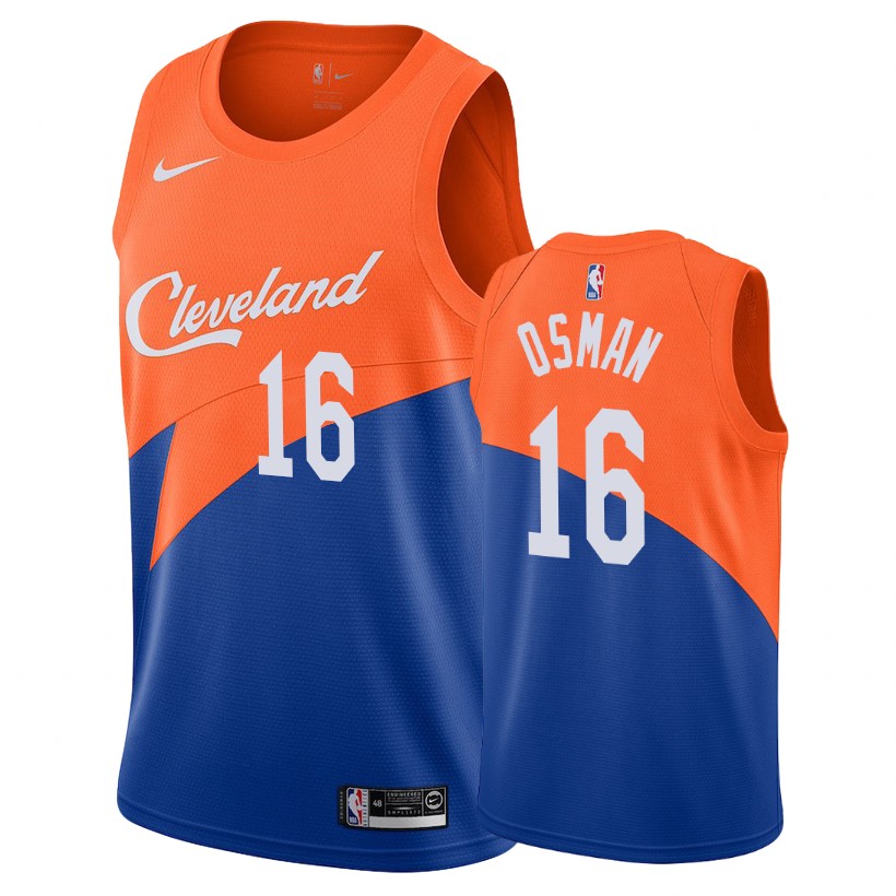 Cavaliers Male Cedi Osman #16 2018-19 City Blue Jersey