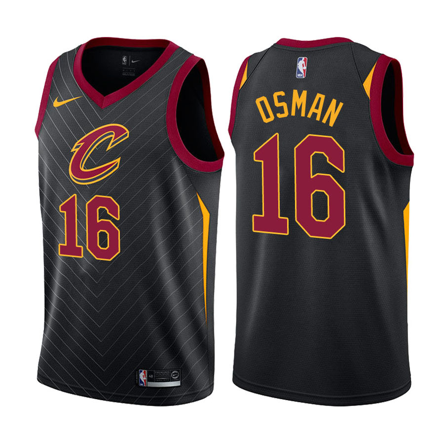 Cavaliers Male Cedi Osman #16 Statement Edition Black Jersey