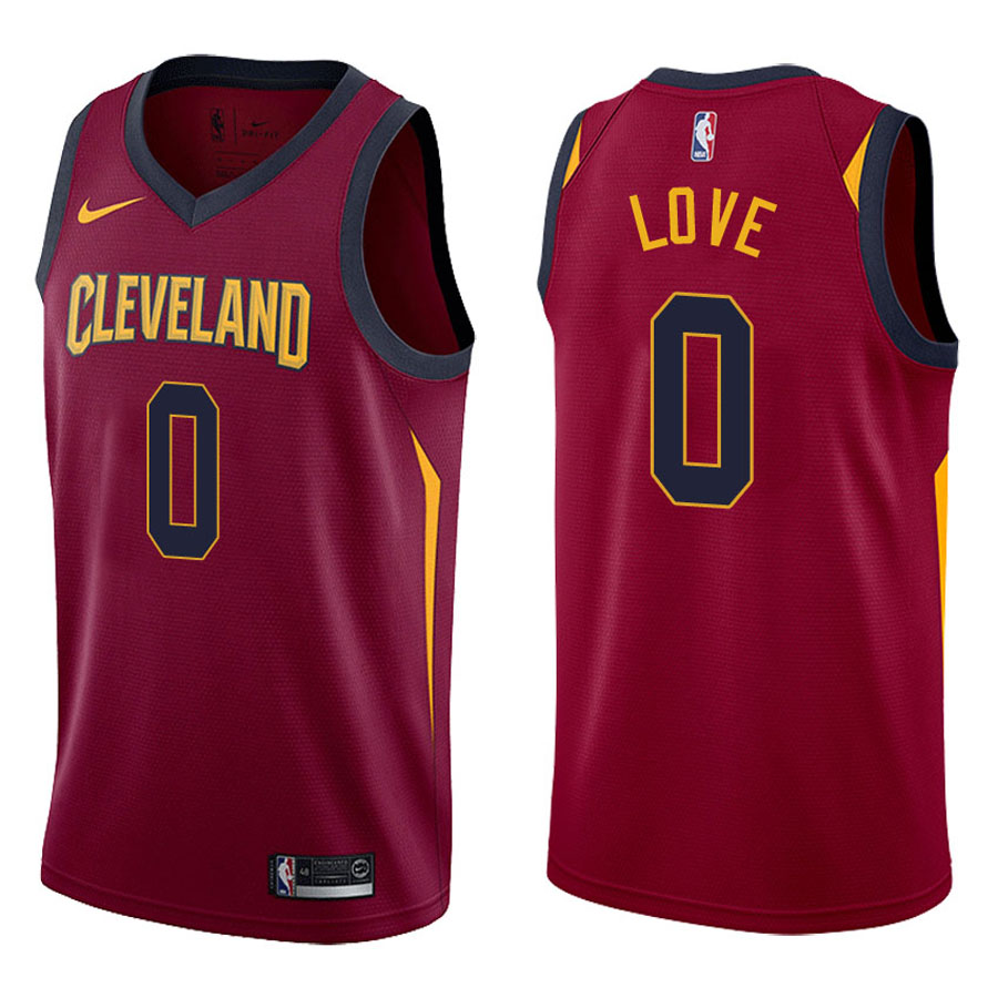 Cavaliers Male Kevin Love #0 2017-18 Icon Maroon Jersey