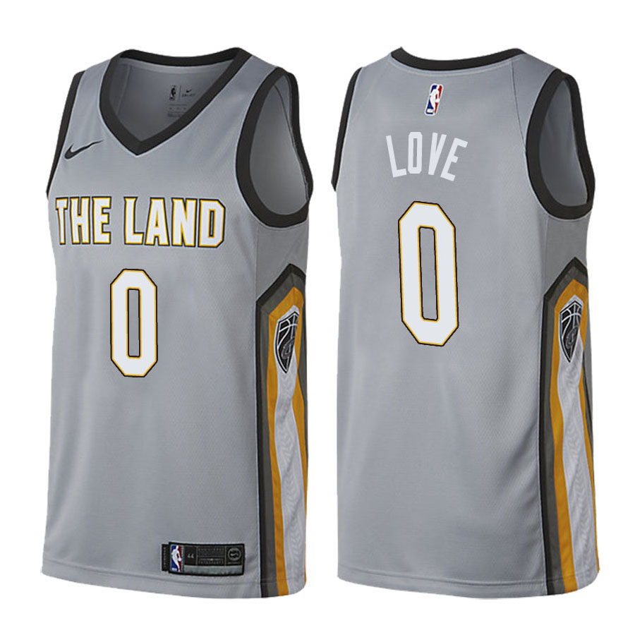 Cavaliers Male Kevin Love #0 City Edition Gray Jersey