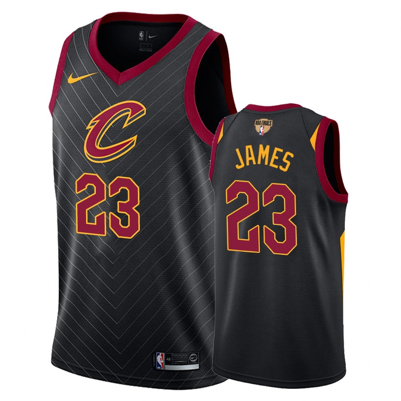 Cavaliers Male LeBron James #23 Finals Bound Statement Black Jersey