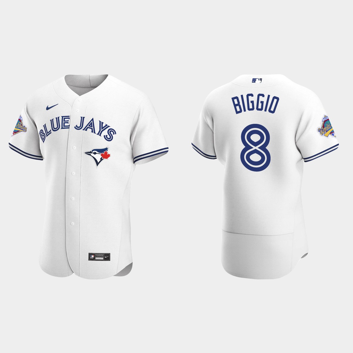 Cavan Biggio Toronto Blue Jays 1992 World Series Patch Jersey - White