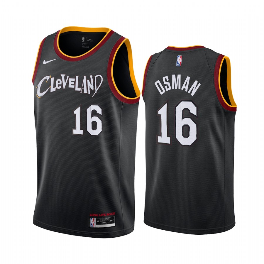 Cedi Osman Cleveland Cavaliers 2020-21 Black City Jersey New Uniform