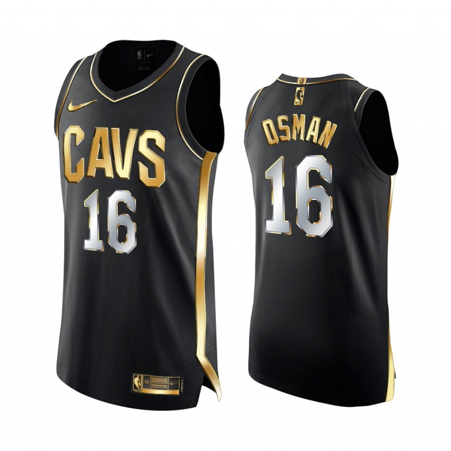 Cedi Osman Cleveland Cavaliers 2021 Black Golden Edition Jersey Limited
