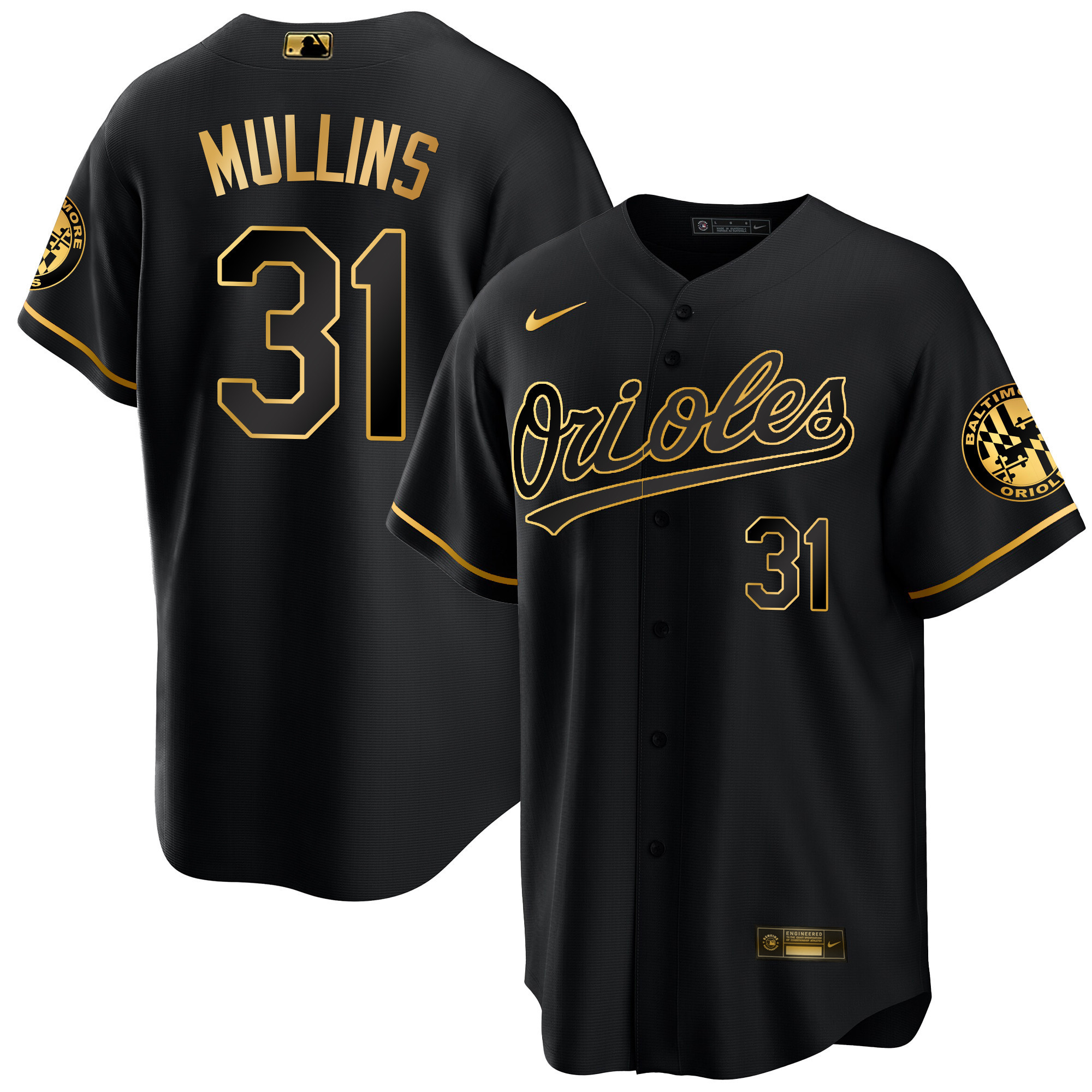 Cedric Mullins Men’s Baltimore Orioles 2023 Special Gold Cool Black Gold Jersey - All Stitched