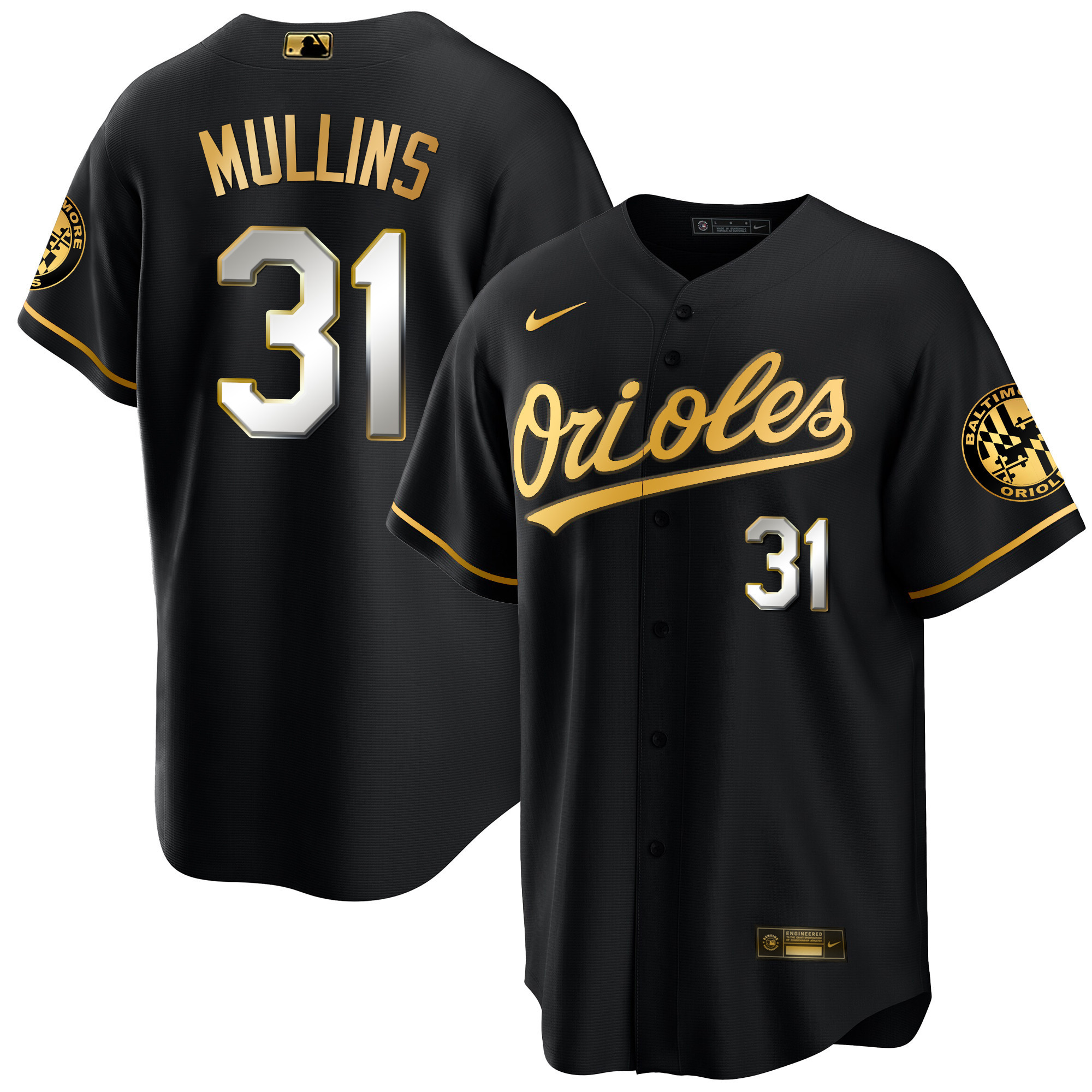 Cedric Mullins Men’s Baltimore Orioles 2023 Special Gold Cool Black Limited Jersey - All Stitched