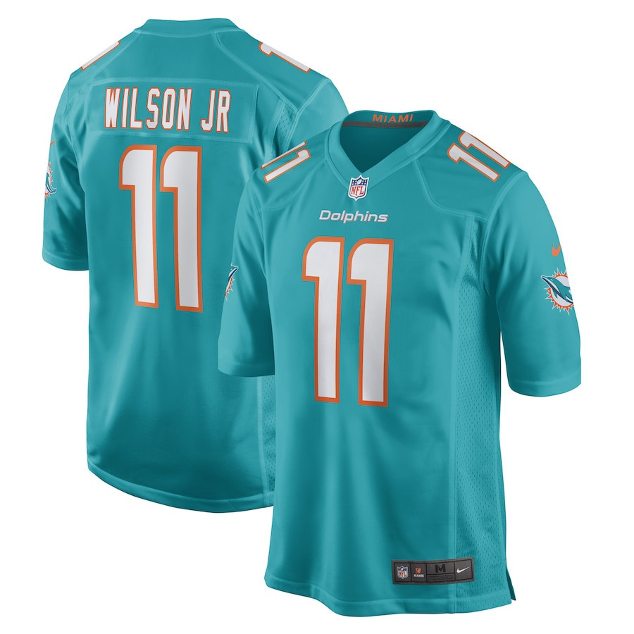 Cedrick Wilson Jr. Miami Dolphins Stitched Jersey – Aqua