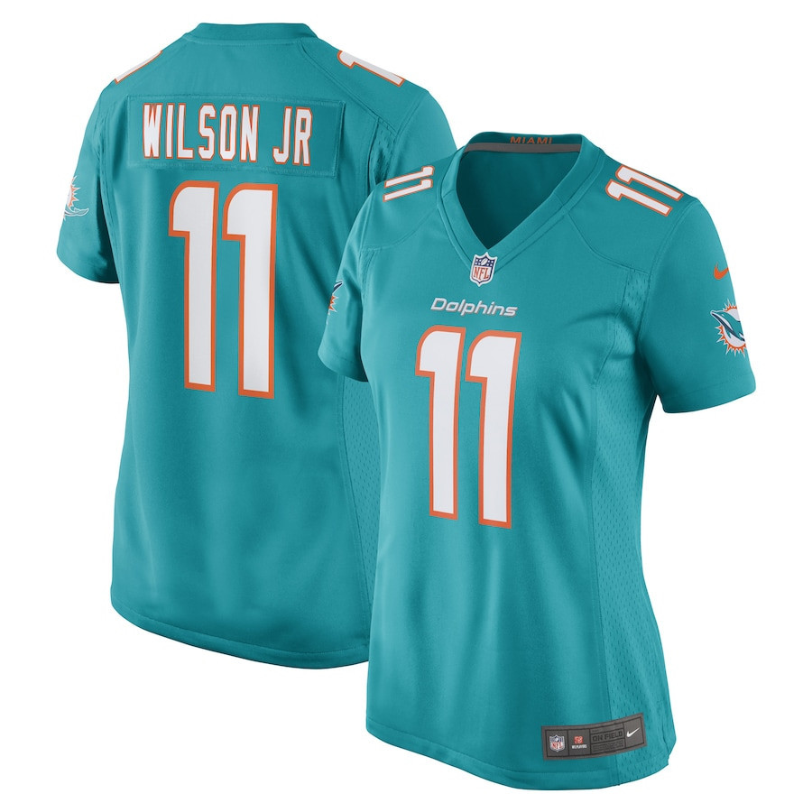 Cedrick Wilson Jr. Miami Dolphins Women’s Stitched Jersey – Aqua